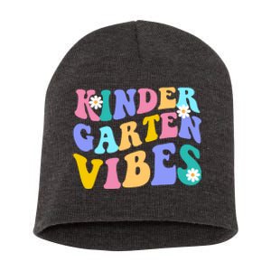 Kindergarten Vibes Retro Colorful Short Acrylic Beanie