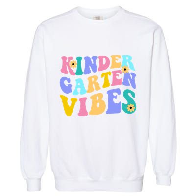 Kindergarten Vibes Retro Colorful Garment-Dyed Sweatshirt