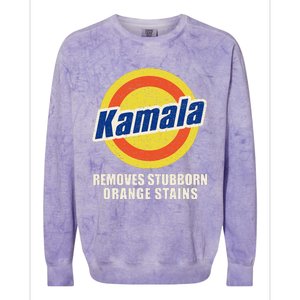 Kamala Vote Remove Stubborn Orange Stains Harris Funny Vote Colorblast Crewneck Sweatshirt