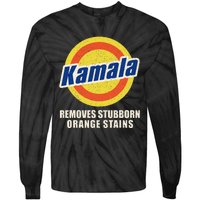 Kamala Vote Remove Stubborn Orange Stains Harris Funny Vote Tie-Dye Long Sleeve Shirt