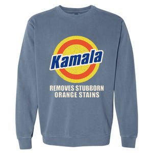 Kamala Vote Remove Stubborn Orange Stains Harris Funny Vote Garment-Dyed Sweatshirt