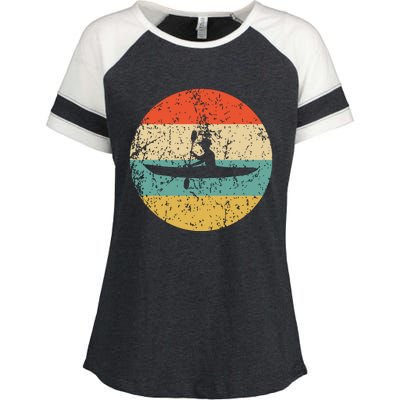 Kayaking Vintage Retro Kayak Enza Ladies Jersey Colorblock Tee