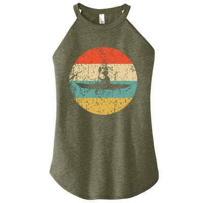 Kayaking Vintage Retro Kayak Women's Perfect Tri Rocker Tank