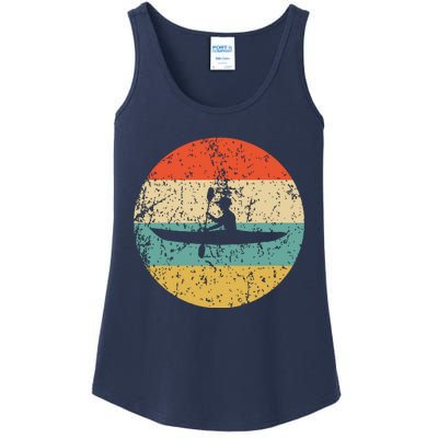 Kayaking Vintage Retro Kayak Ladies Essential Tank