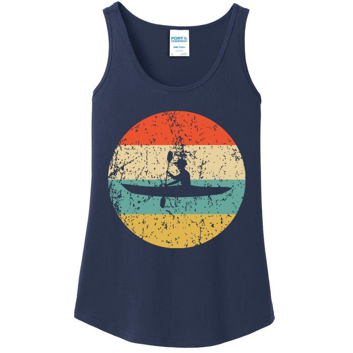 Kayaking Vintage Retro Kayak Ladies Essential Tank