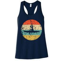 Kayaking Vintage Retro Kayak Women's Racerback Tank