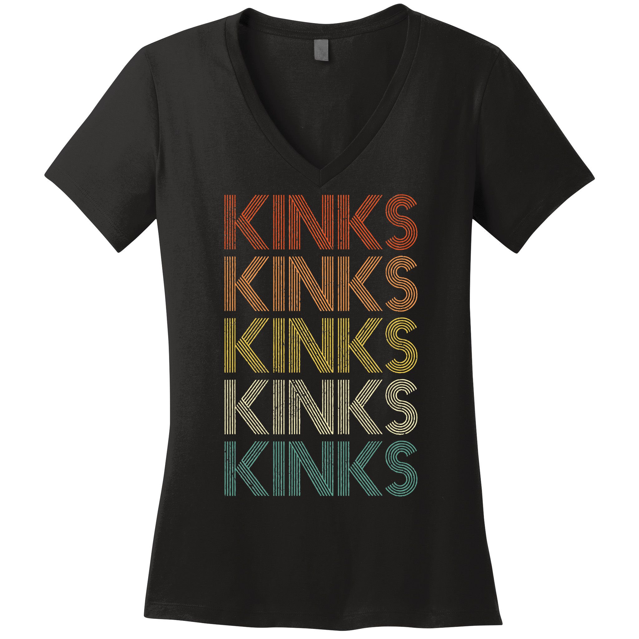 Kinks Vintage Retro Women's V-Neck T-Shirt