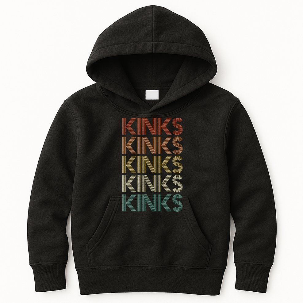 Kinks Vintage Retro Kids Hoodie