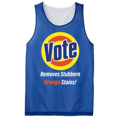 Kamala Vote Remove Stubborn Orange Stains Harris Funny Vote Gift Mesh Reversible Basketball Jersey Tank