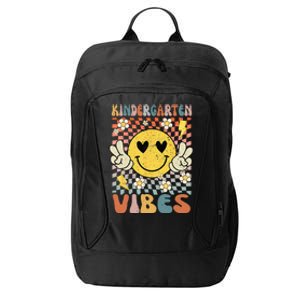 Kindergarten Vibes Retro Teacher 1st Day of School City Backpack