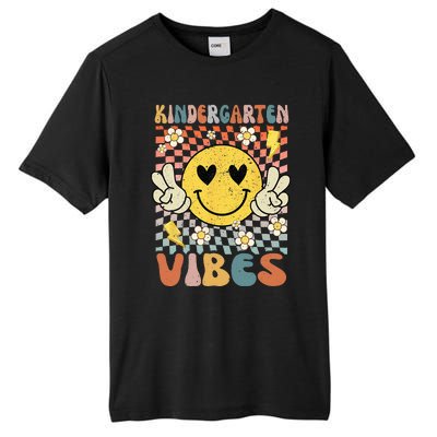 Kindergarten Vibes Retro Teacher 1st Day of School Tall Fusion ChromaSoft Performance T-Shirt