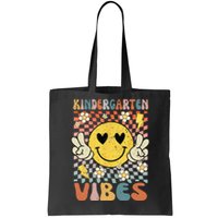 Kindergarten Vibes Retro Teacher 1st Day of School Tote Bag