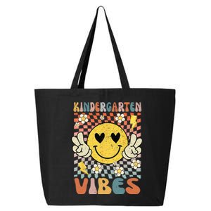 Kindergarten Vibes Retro Teacher 1st Day of School 25L Jumbo Tote