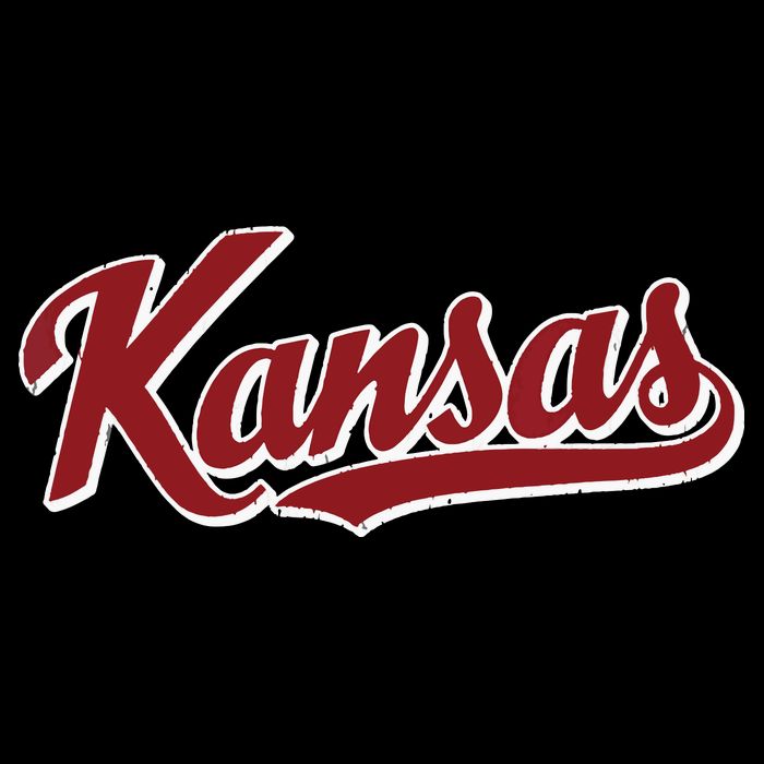 Kansas Vintage Sports Design Retro Script Bucket Hat