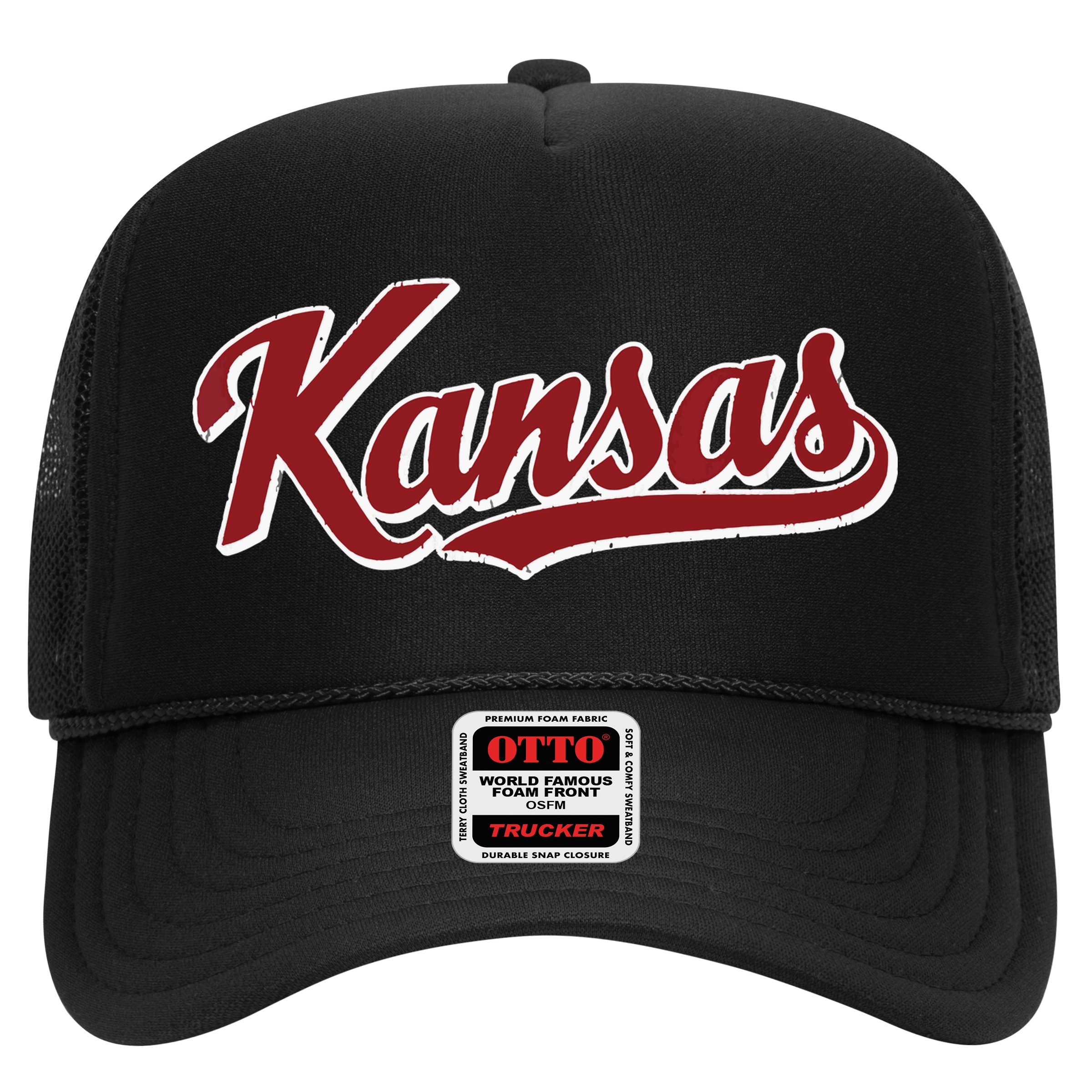 Kansas Vintage Sports Design Retro Script Hat