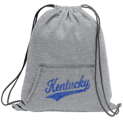 Kentucky Varsity Script Classic Sports Jersey Style Sweatshirt Cinch Pack Bag