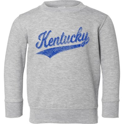 Kentucky Varsity Script Classic Sports Jersey Style Toddler Sweatshirt