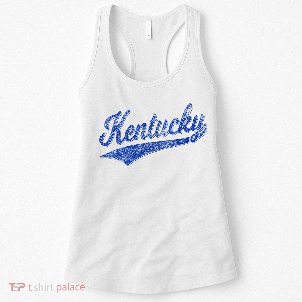 Kentucky Varsity Script Classic Sports Jersey Style Womens Tank Top