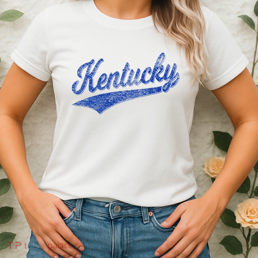 Kentucky Varsity Script Classic Sports Jersey Style Womens T-Shirt