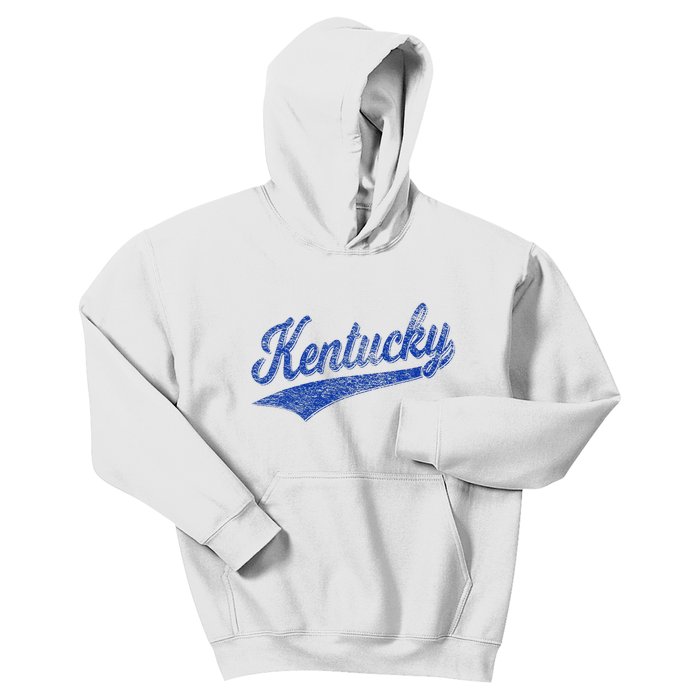 Kentucky Varsity Script Classic Sports Jersey Style Kids Hoodie