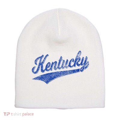 Kentucky Varsity Script Classic Sports Jersey Style Short Acrylic Beanie