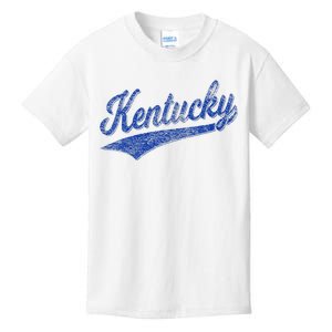 Kentucky Varsity Script Classic Sports Jersey Style Kids T-Shirt