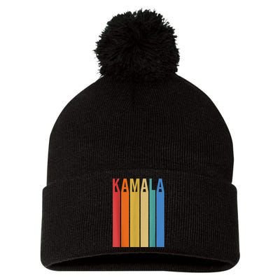 Kamala Vintage Style Pom Pom 12in Knit Beanie