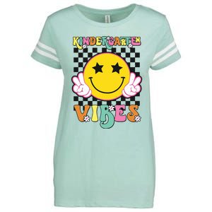 Kindergarten Vibes Smile Face Back To School Kinder Girl Enza Ladies Jersey Football T-Shirt