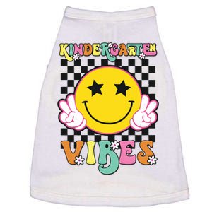 Kindergarten Vibes Smile Face Back To School Kinder Girl Doggie Tank