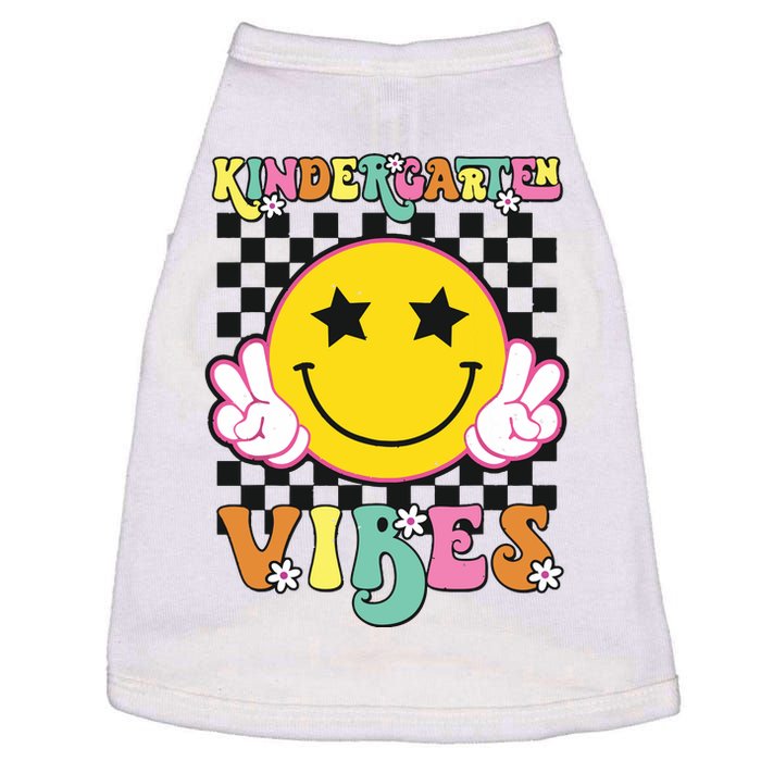 Kindergarten Vibes Smile Face Back To School Kinder Girl Doggie Tank