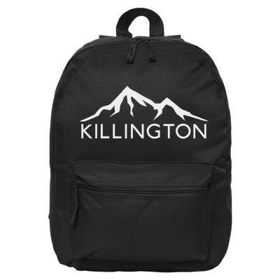 Killington Vermont Skiing Snowboard 16 in Basic Backpack