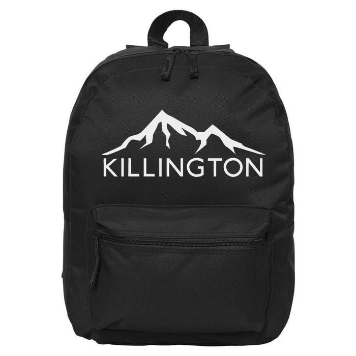 Killington Vermont Skiing Snowboard 16 in Basic Backpack