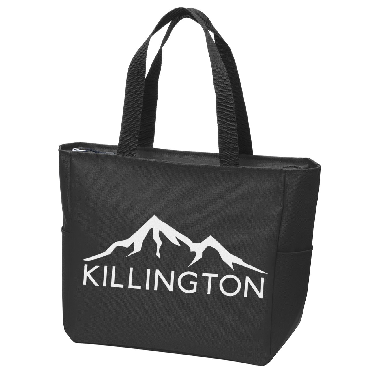 Killington Vermont Skiing Snowboard Zip Tote Bag