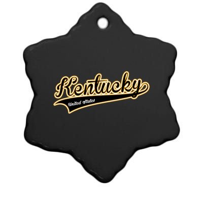 Kentucky Varsity Style Ceramic Star Ornament