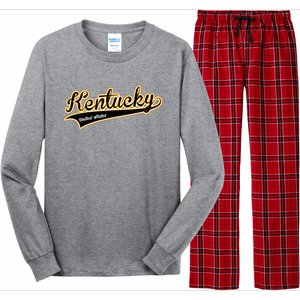 Kentucky Varsity Style Long Sleeve Pajama Set