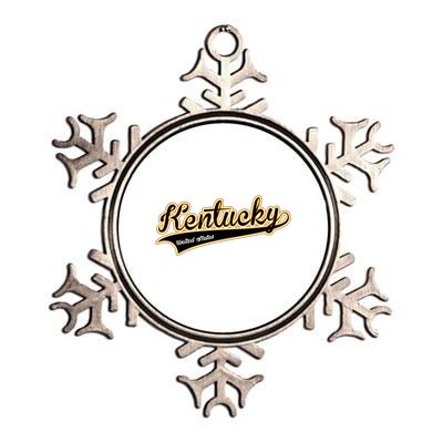 Kentucky Varsity Style Metallic Star Ornament