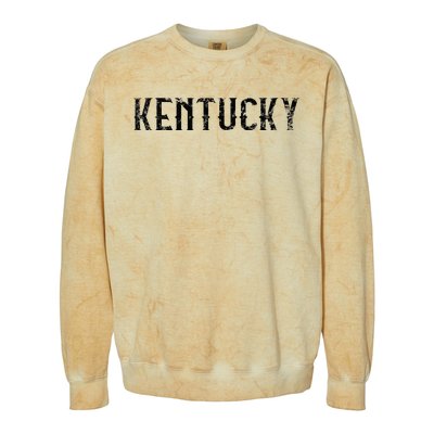 Kentucky Vintage Script KY Apparel Colorblast Crewneck Sweatshirt