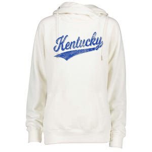 Kentucky Varsity Script Classic Sports Jersey Style Womens Funnel Neck Pullover Hood