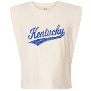 Kentucky Varsity Script Classic Sports Jersey Style Garment-Dyed Women's Muscle Tee