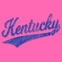 Kentucky Varsity Script Classic Sports Jersey Style Stripe Pom Pom Beanie