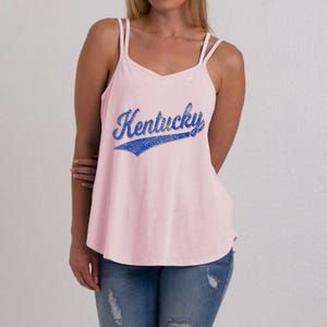 Kentucky Varsity Script Classic Sports Jersey Style Women's Strappy Tank