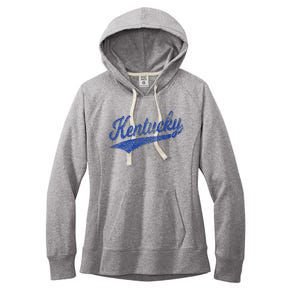 Kentucky Varsity Script Classic Sports Jersey Style Women's Fleece Hoodie