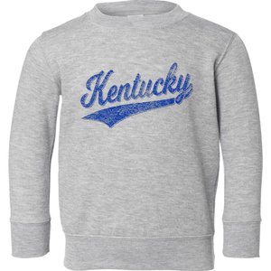 Kentucky Varsity Script Classic Sports Jersey Style Toddler Sweatshirt