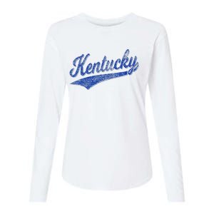 Kentucky Varsity Script Classic Sports Jersey Style Womens Cotton Relaxed Long Sleeve T-Shirt