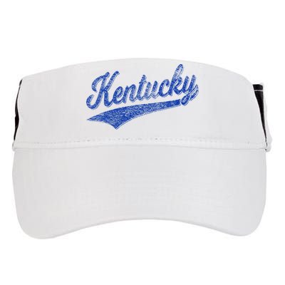 Kentucky Varsity Script Classic Sports Jersey Style Adult Drive Performance Visor