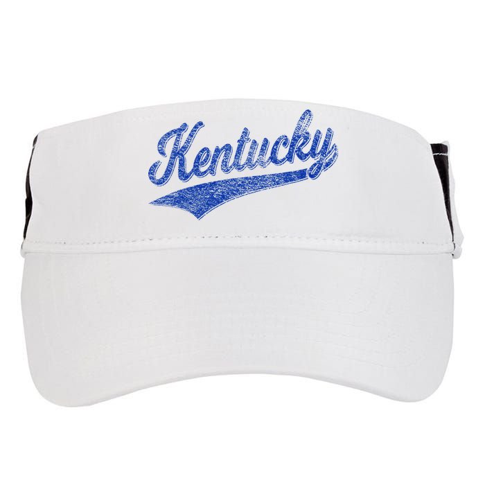 Kentucky Varsity Script Classic Sports Jersey Style Adult Drive Performance Visor