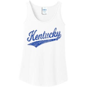 Kentucky Varsity Script Classic Sports Jersey Style Ladies Essential Tank