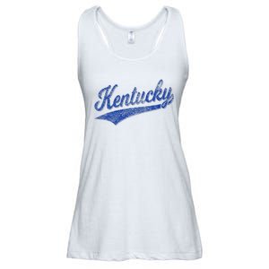 Kentucky Varsity Script Classic Sports Jersey Style Ladies Essential Flowy Tank