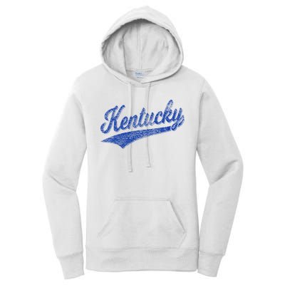 Kentucky Varsity Script Classic Sports Jersey Style Women's Pullover Hoodie