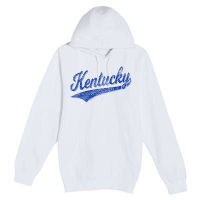 Kentucky Varsity Script Classic Sports Jersey Style Premium Pullover Hoodie